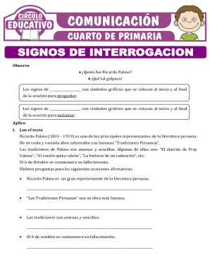 Spanish Language Exercise