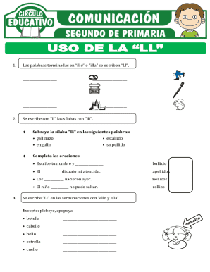 Spanish Language Worksheet