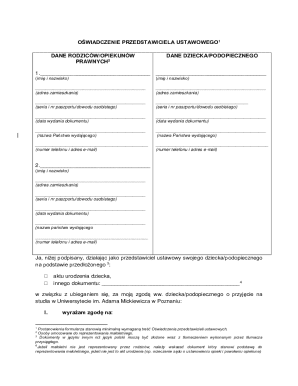 Legal Guardian Consent Form