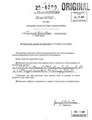 Motion for Leave to Proceed in Forma Pauperis