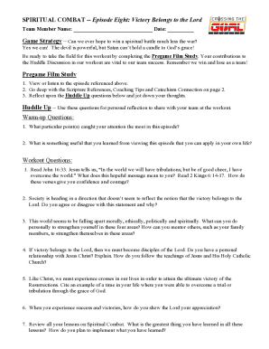 Spiritual Combat Episode Eight Form