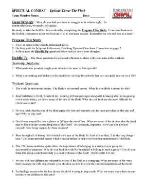 Spiritual Combat Episode Three The Flesh