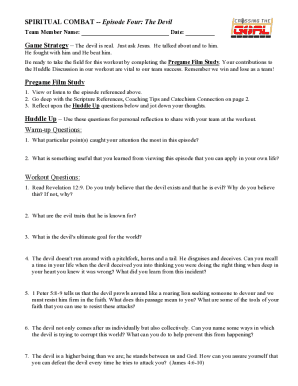 Spiritual Combat Episode Four The Devil