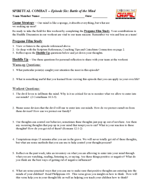 Spiritual Combat Episode Six Battle of the Mind