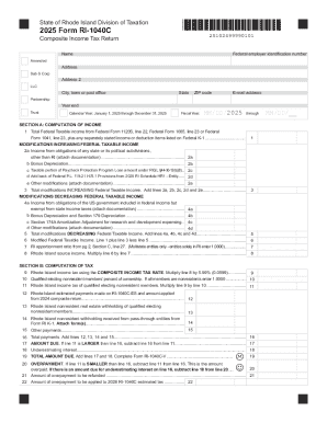 2025 Rhode Island Composite Income Tax Return