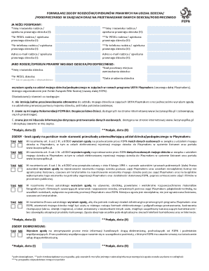 Parental Consent Form for UEFA Playmakers