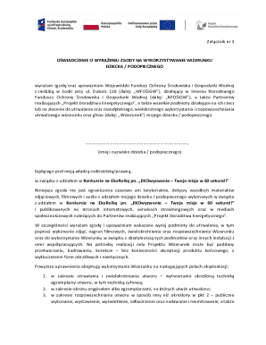 Consent Form for Child's Image Use