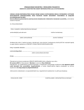Parental Consent Form for Event Participation