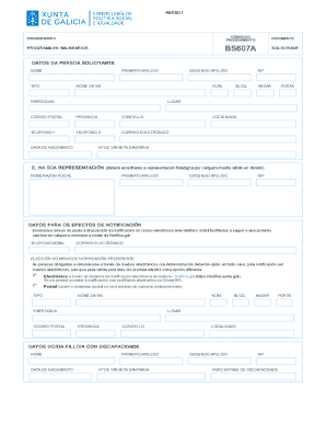 Galicia Balneario Program Application Form