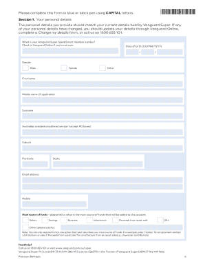 Pension Refresh Form - Blank Fillable Template | Fill Out, Print ...