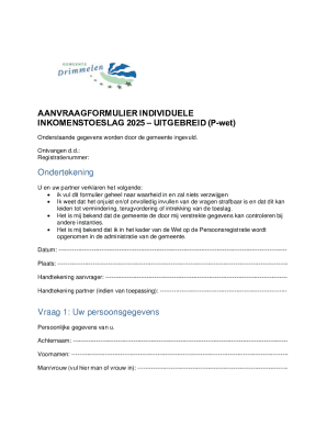 Individual Income Supplement Application Form 2025