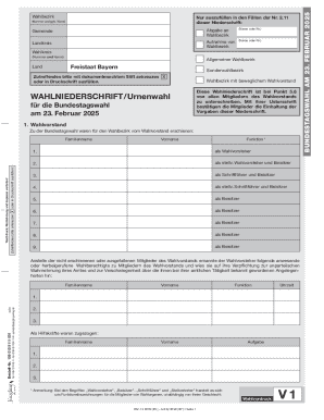 German Federal Election Protocol