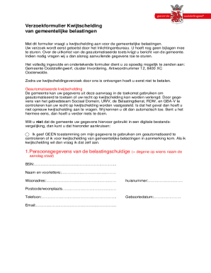 Dutch Municipal Tax Exemption Request Form