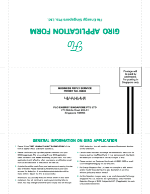 GIRO Application Form