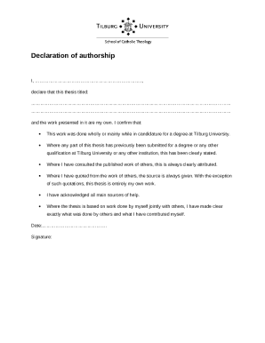 Declaration of Authorship