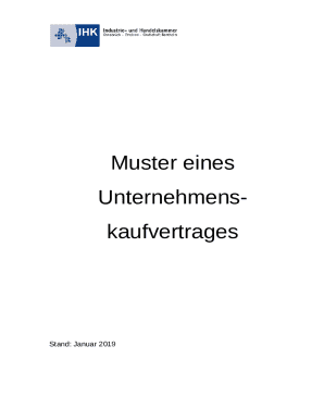 German Business Purchase Agreement Template