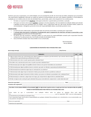 Questionário de Prontidão para Atividade Física 2025