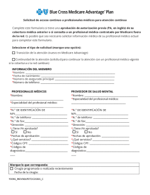 Medicare Continuous Access Request Form