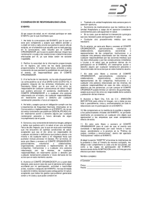 Legal Liability Waiver for Medical Event