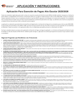 School Meal Application Form 2025/2026
