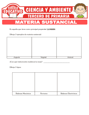 Science Worksheet on Mass
