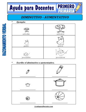 Spanish Diminutive and Augmentative Worksheet
