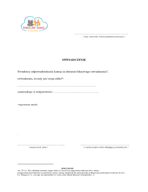 Parental Affidavit Form