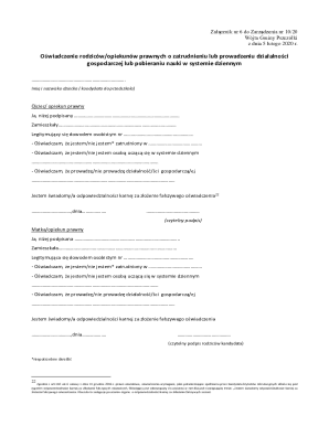 Preschool Admission Parental Declaration Form