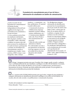 Student Media Consent Form