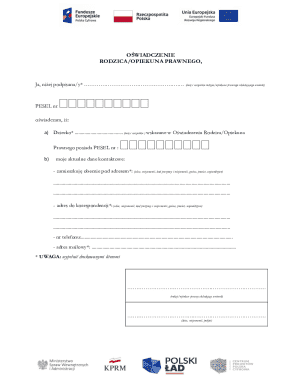 Parent Legal Guardian Statement Form