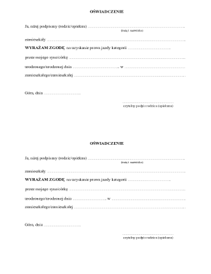 Parental Consent for Driver's License