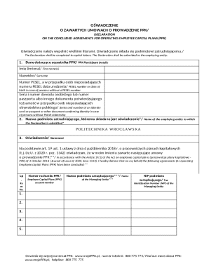 PPK Declaration Form