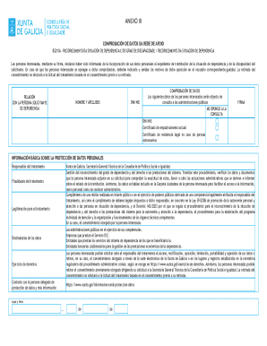 COMPROBACIÓN DE DATOS DA REDE DE APOIO