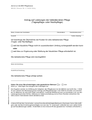 BKK24 Application for Part-Time Nursing Care