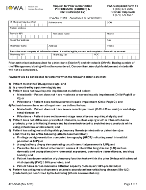 Request for Prior Authorization