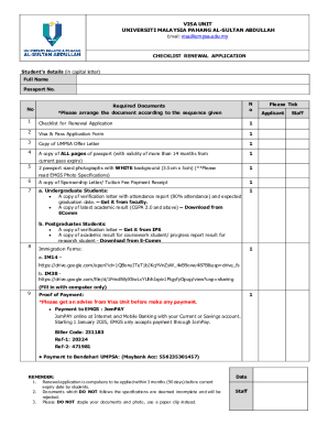 Malaysia Student Visa Renewal Application