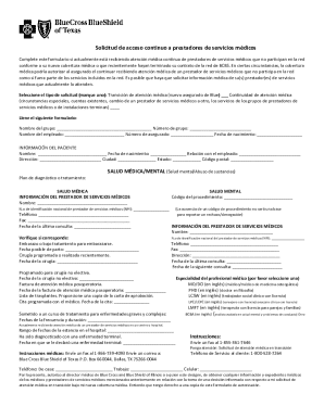 Continuity of Care Request Form