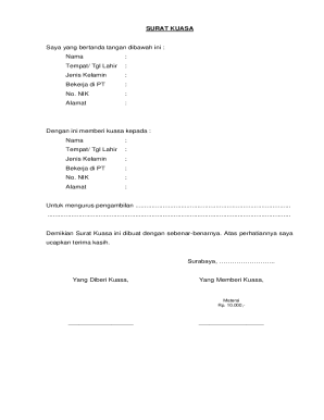 Power of Attorney Form