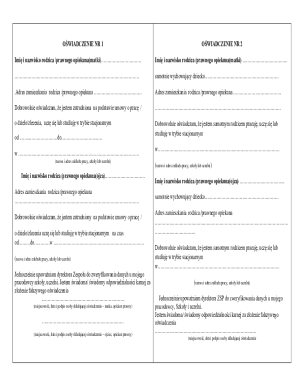 Single Parent Declaration Form