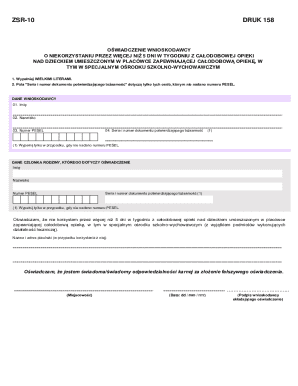 Poland Childcare Overnight Care Declaration