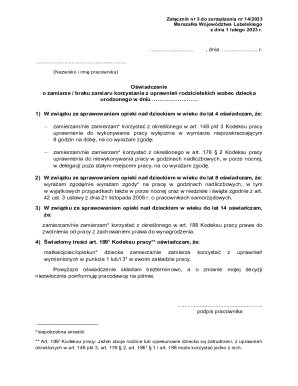 Parent Leave Rights Declaration Form