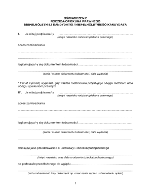 Parent Consent Form for University Admission