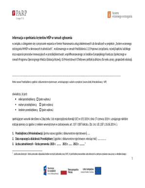 EU SME Status Declaration Form