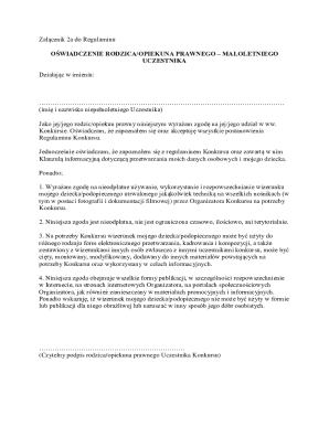 Parent Guardian Consent Form