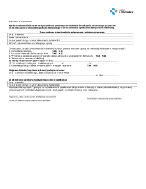 Minor Patient Medical Consent Form
