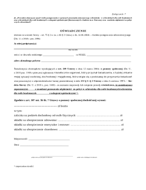 Temporary Shelter Affidavit