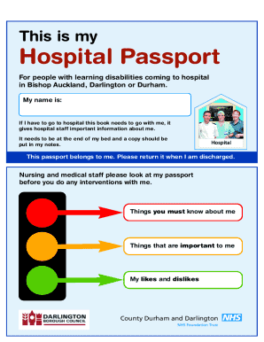 Hospital Passport for Learning Disabilities