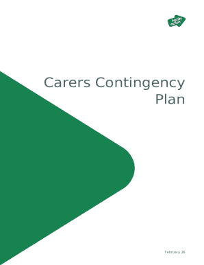 Carers Contingency Plan
