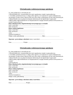 Parent Guardian Consent Form for Climbing Wall