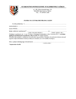 Parental Consent for Driving License